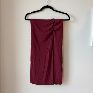 Wilfred Burgundy Maxi Skirt